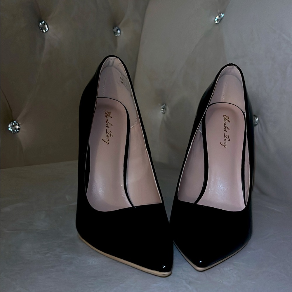 Stiletto black heels